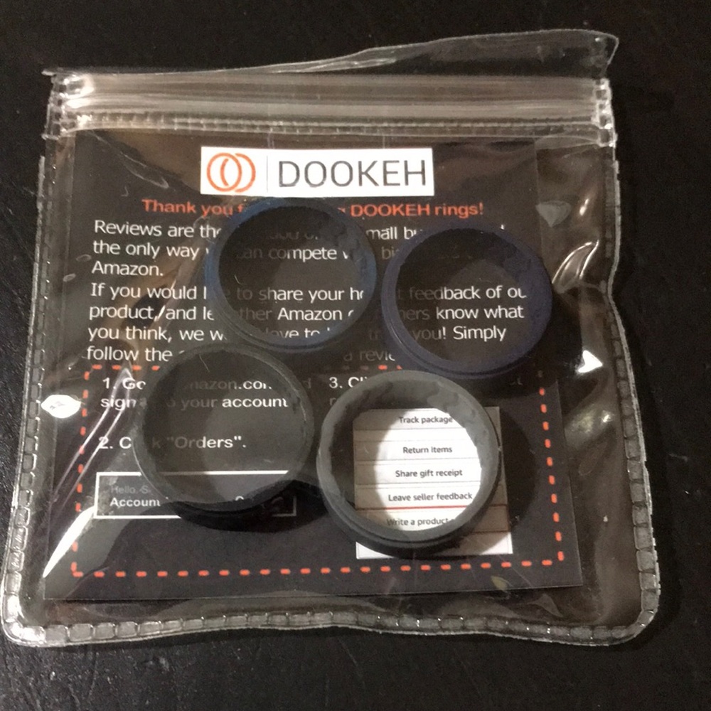 Dookeh Breathable Mens Silicone Wedding Rings